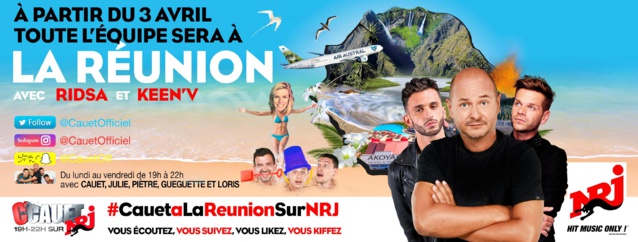 NRJ : Cauet s’envole sur l’Île de La Réunion