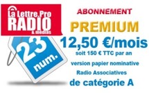 Nouveaux tarifs d'abonnement pour La Lettre Pro de la Radio et des Médias