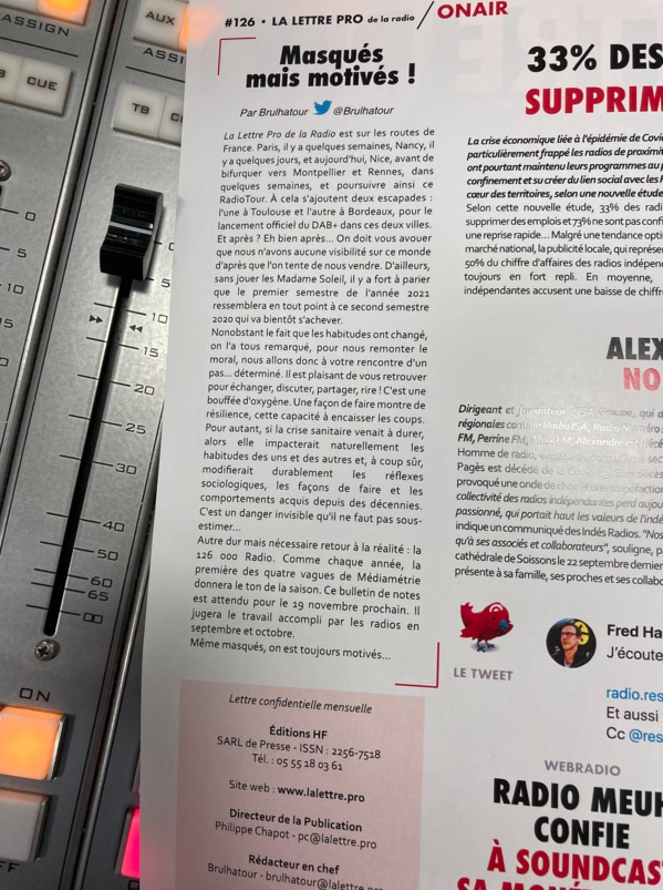 Mon édito du n° 126 Mon édito du n° 126