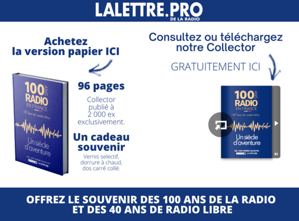 Cliquez sur l'image pour télécharger gratuitement le Collector des 100 ans de la radio française Cliquez sur l'image pour télécharger gratuitement le Collector des 100 ans de la radio française