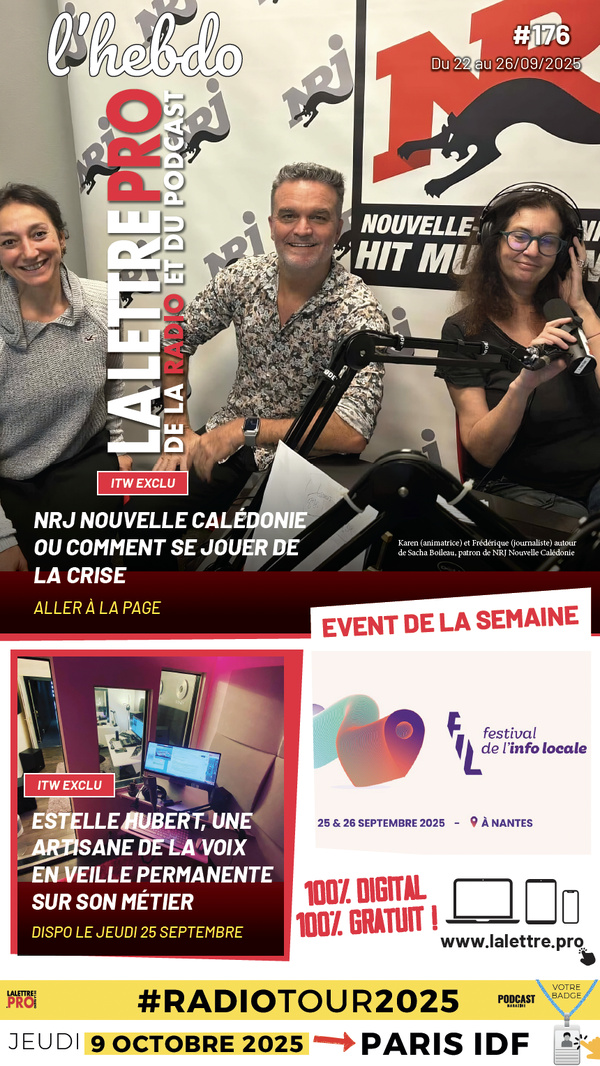 La Lettre Pro de la Radio publie son 176e numéro La Lettre Pro de la Radio publie son 176e numéro