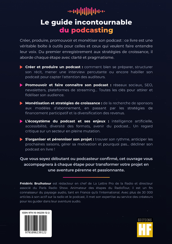 "Devenir podcasteur" : un guide pour créer, produire, promouvoir et monétiser