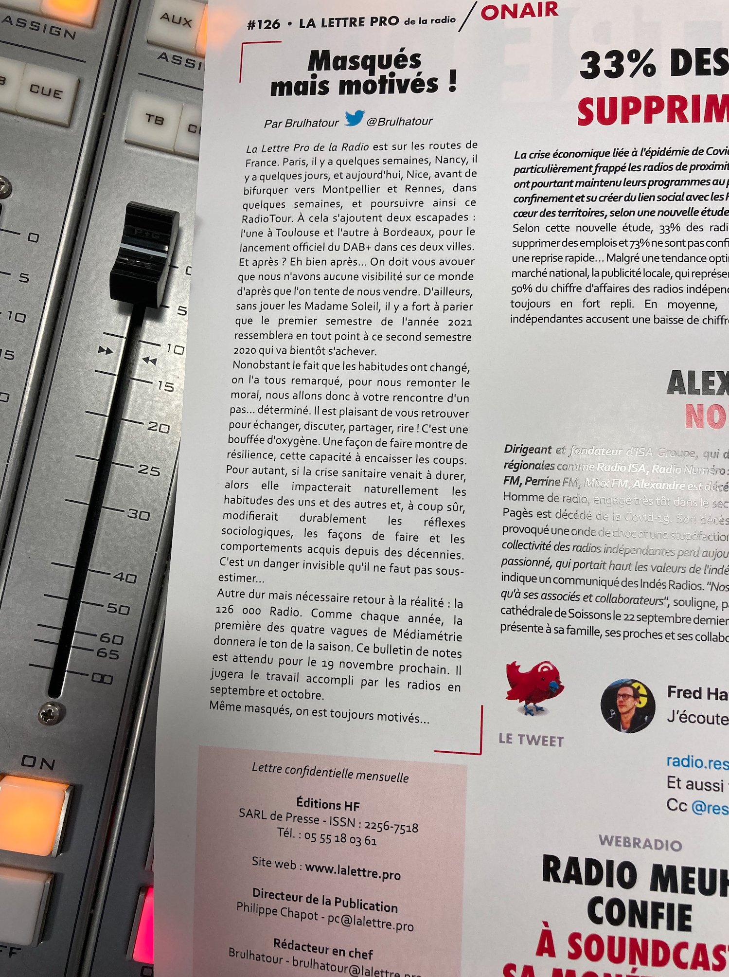 Mon édito du n° 126 Mon édito du n° 126