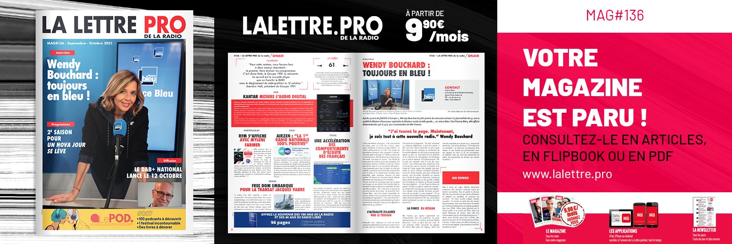 Abonnez-vous à La Lettre Pro de la Radio ! Abonnez-vous à La Lettre Pro de la Radio !