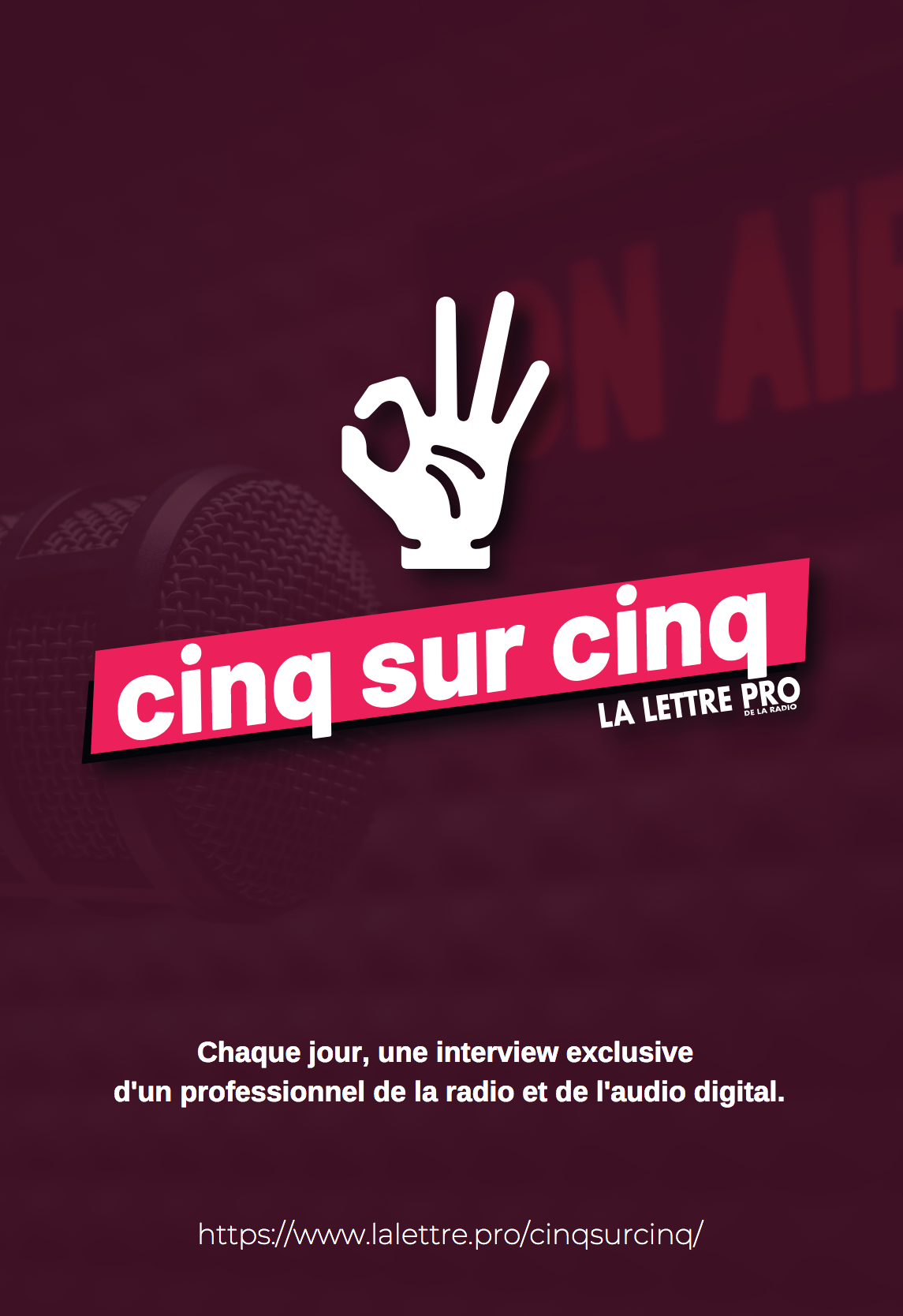 On a lancé "Cinq sur Cinq" sur lalettre.pro On a lancé "Cinq sur Cinq" sur lalettre.pro