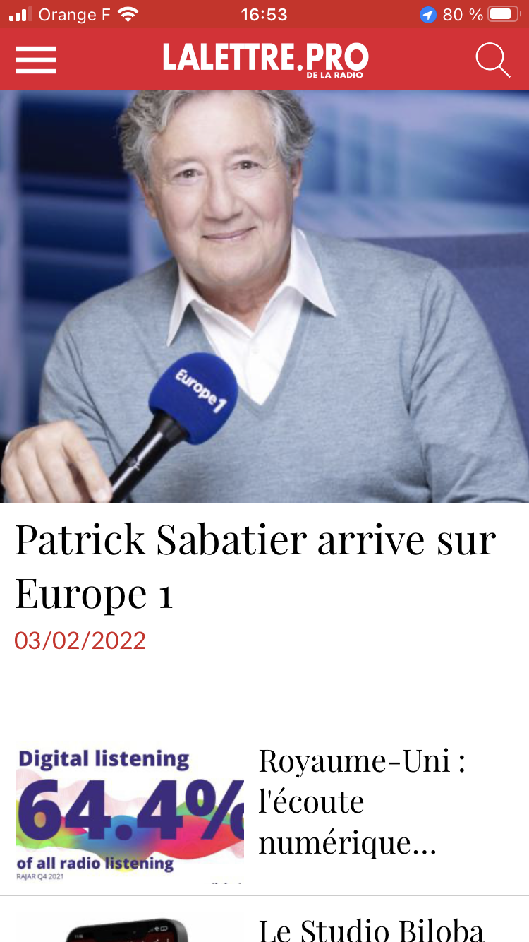 Éditions HF : voici l'application gratuite de La Lettre Pro de la Radio Éditions HF : voici l'application gratuite de La Lettre Pro de la Radio