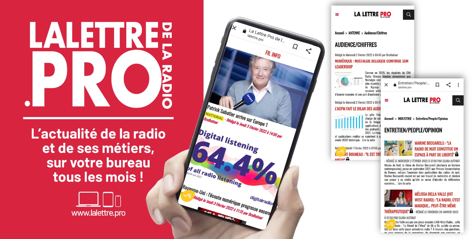 Des nouveaux visuels pour La Lettre Pro de la Radio Des nouveaux visuels pour La Lettre Pro de la Radio