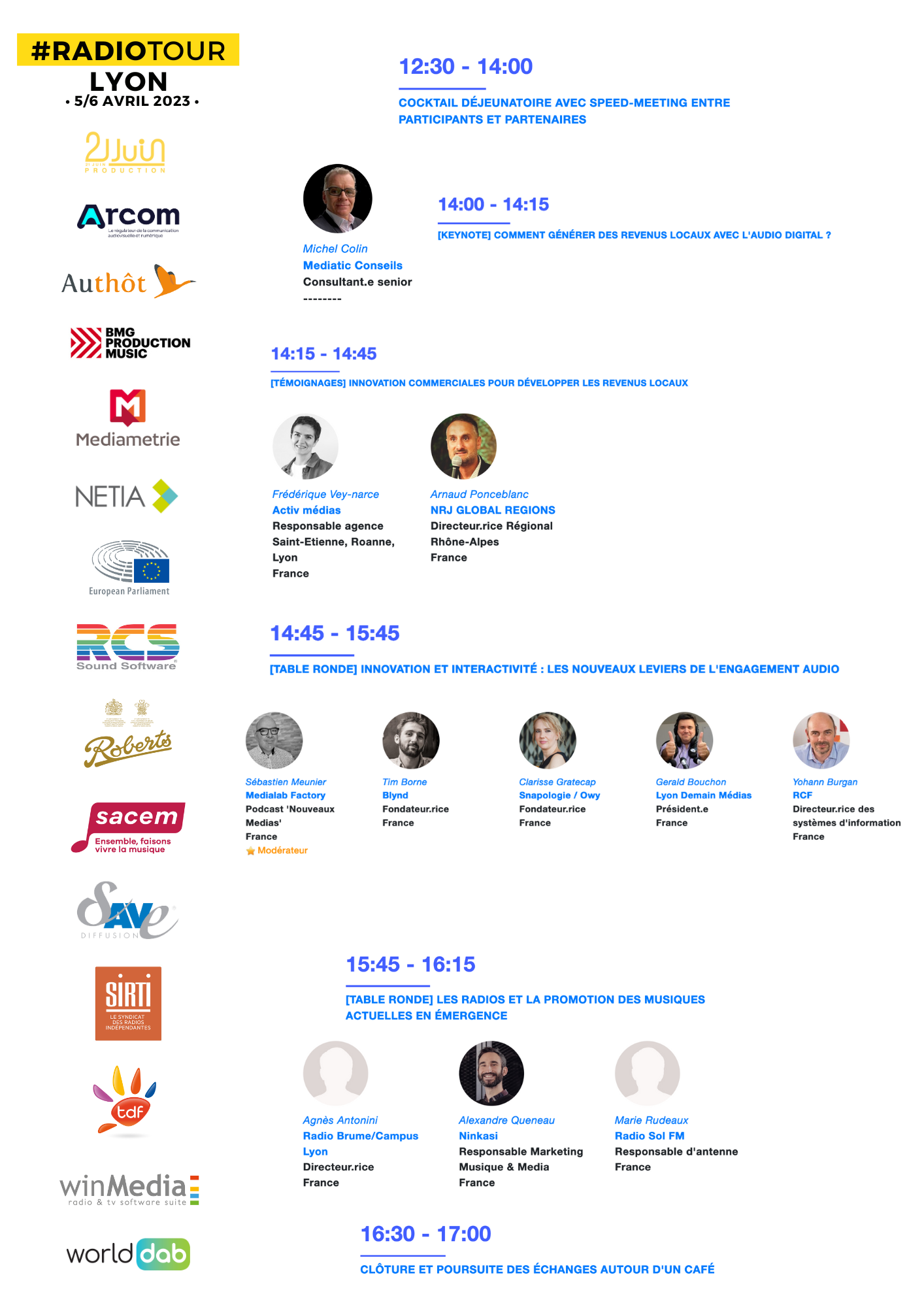 Le programme du RadioTour de Lyon, les 5 et 6 avril 2023 Le programme du RadioTour de Lyon, les 5 et 6 avril 2023