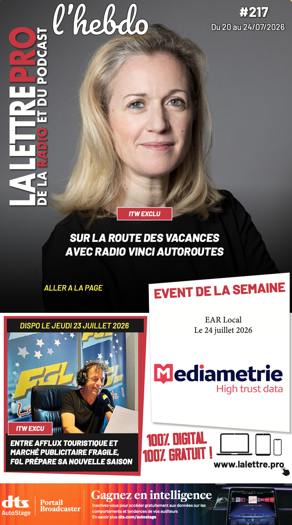 Le 217e numéro de La Lettre Pro L’Hebdo vient de paraître