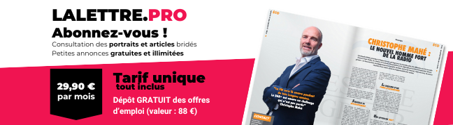 La Lettre Pro de la Radio : abonnement tarif unique tout inclus : 29,90 € / mois