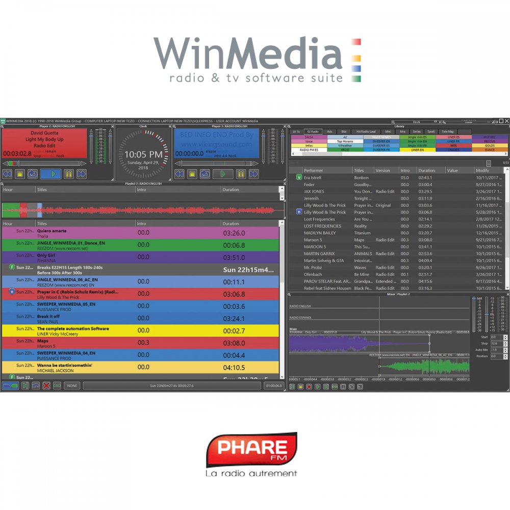 Phare FM vend Licence WinMedia Radio Onair "Système complet"*