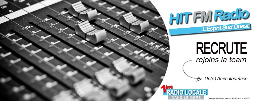 HIT FM RADIO RECRUTE UN(E) ANIMATEUR(TRICE)