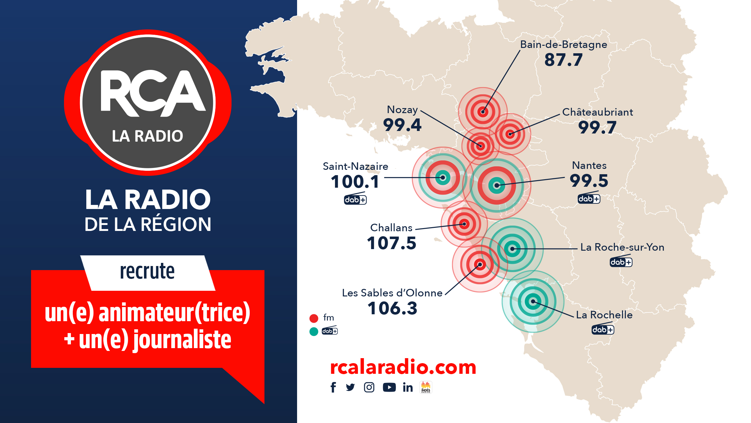 RCA RECRUTE ANIMATEUR(TRICE) - JOURNALISTE