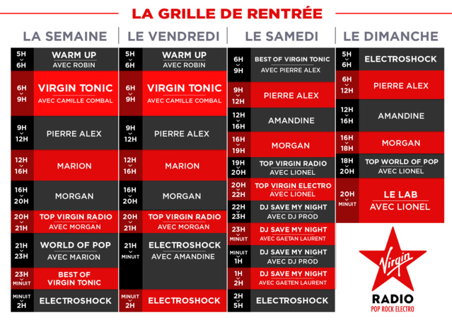 La surprise de Virgin Radio pour la rentrée La surprise de Virgin Radio pour la rentrée