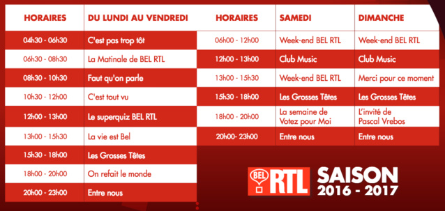 Bel RTL a fait sa rentrée Bel RTL a fait sa rentrée