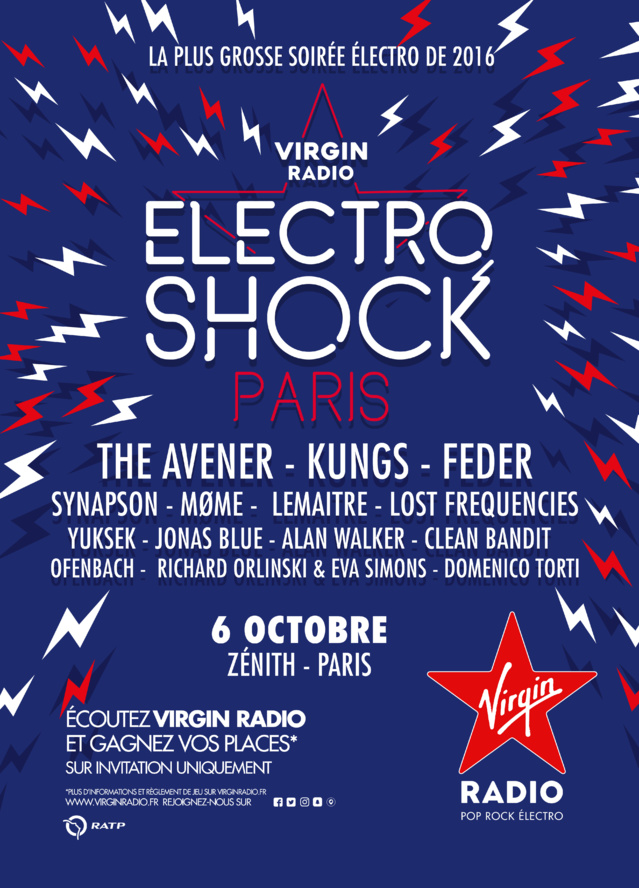 Une soirée ElectroShock Virgin Radio à Paris