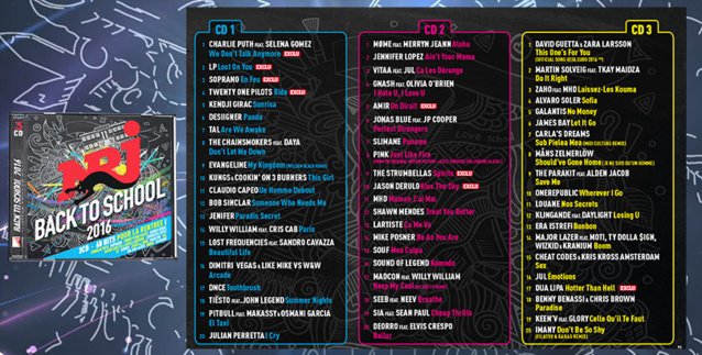 NRJ Back To School entre n°1 des ventes de compils NRJ Back To School entre n°1 des ventes de compils