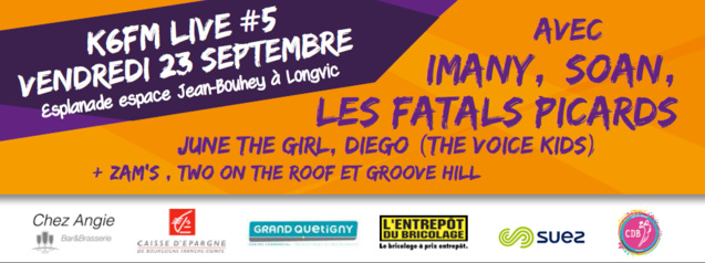 K6FM Live #5, ce vendredi à Longvic K6FM Live #5, ce vendredi à Longvic