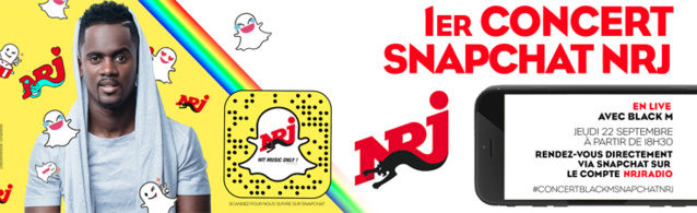 NRJ réalise le 1er concert sur Snpachat NRJ réalise le 1er concert sur Snpachat