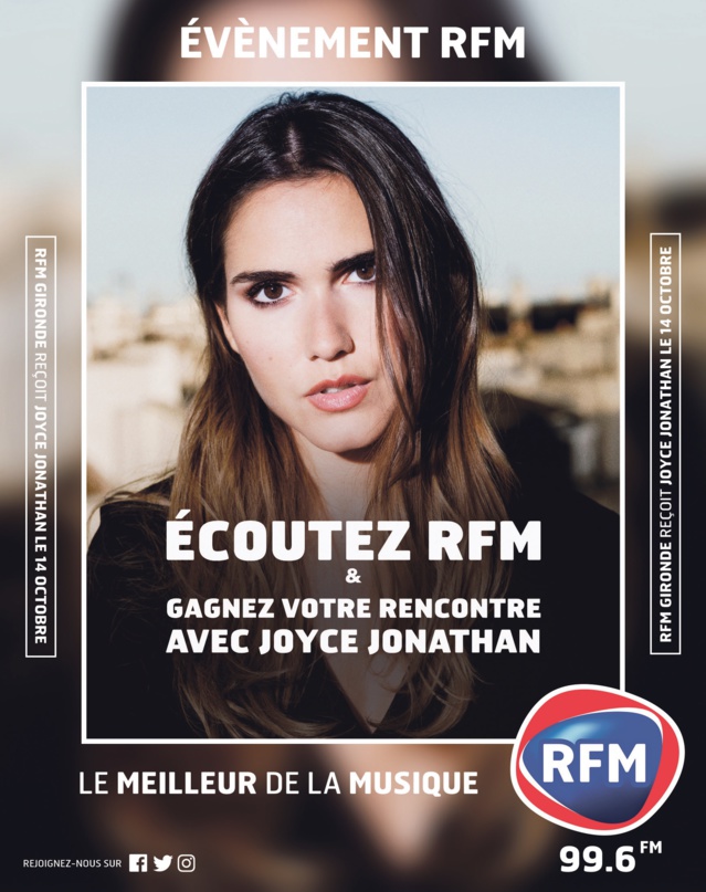 Joyce Jonathan sur RFM Gironde