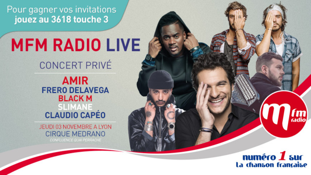 5 artistes pour le prochain MFM Radio Live 5 artistes pour le prochain MFM Radio Live