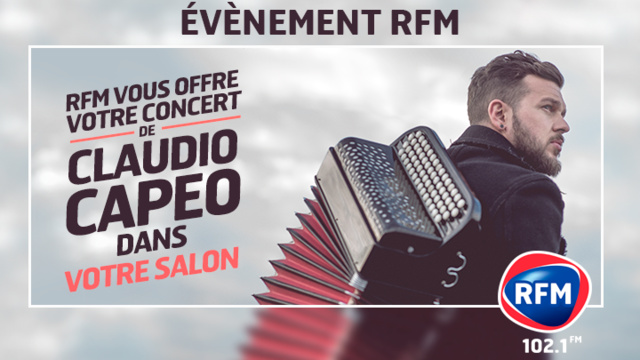 Claudio Capéo en concert avec RFM Strasbourg