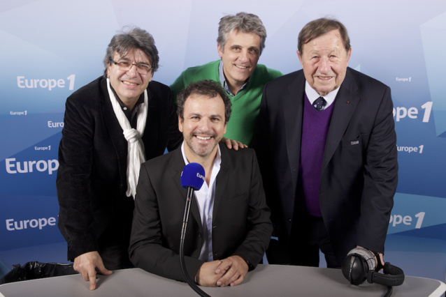 Lionel Rosso entouré de ses grandes voix du sport @ Europe 1