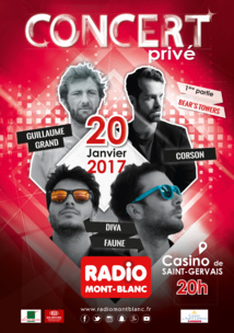 Radio Mont Blanc organise un concert privé