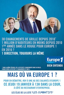 Europe 1 : un "état d'urgence" selon les salariés Europe 1 : un "état d'urgence" selon les salariés