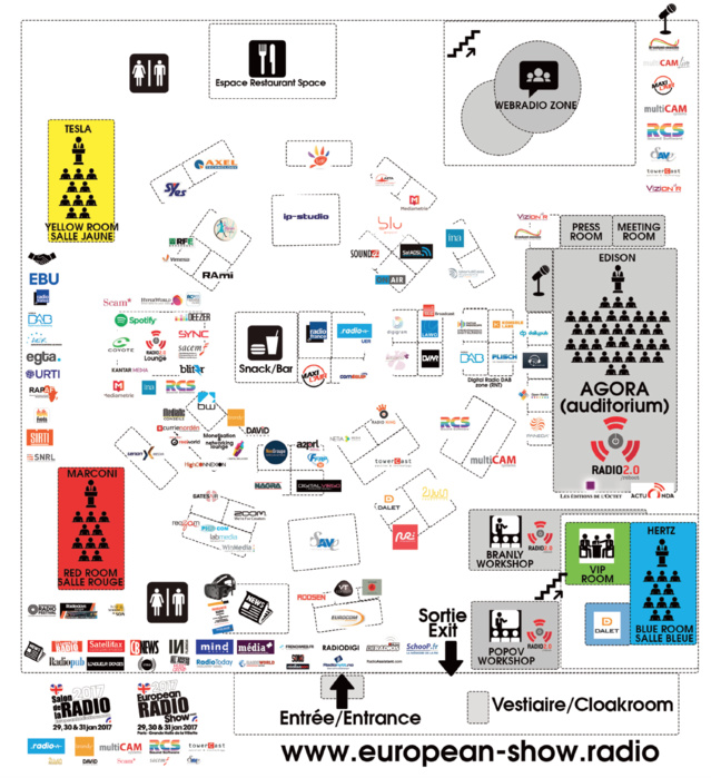 Salon de la Radio : qui est où ? Salon de la Radio : qui est où ?