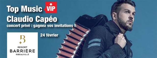 Top Music : un "Top Music VIP" avec Claudio Capéo