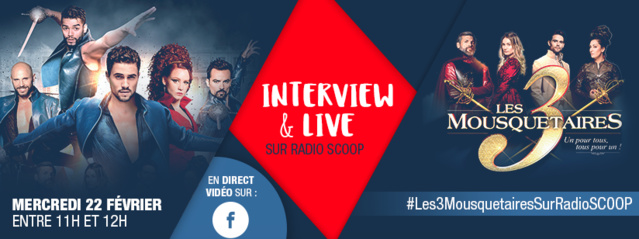 Les 3 Mousquetaires en direct sur Radio Scoop Les 3 Mousquetaires en direct sur Radio Scoop