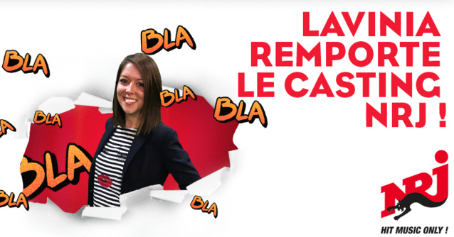 Lavinia remporte le casting des animateurs NRJ 2017 Lavinia remporte le casting des animateurs NRJ 2017
