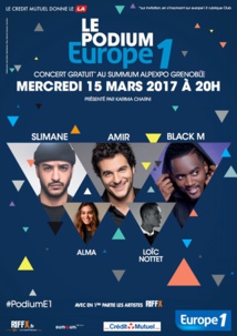 Un Podium Europe 1 à Grenoble Un Podium Europe 1 à Grenoble