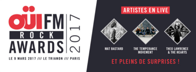 Oüi FM Rock Awards : une soirée sous le signe du rock Oüi FM Rock Awards : une soirée sous le signe du rock