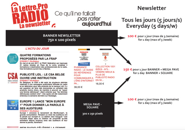 Affichez votre marque sur LaLettre.Pro Affichez votre marque sur LaLettre.Pro