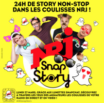 Un Story Snapchat de 24 heures pour NRJ Un Story Snapchat de 24 heures pour NRJ