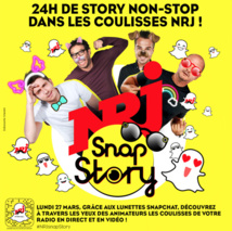 Un Story Snapchat de 24 heures pour NRJ