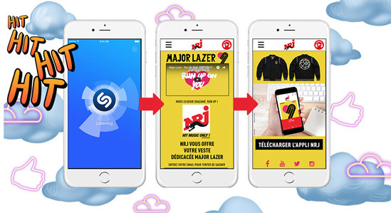 NRJ et Because Music s'associent sur Shazam