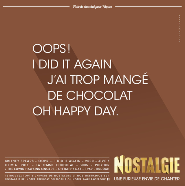 Nostalgie Belgique distribue 3 tonnes de chocolat