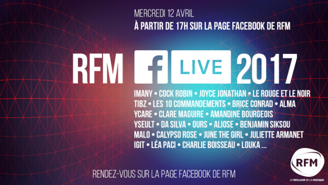 RFM Facebook Live : 20 artistes et 5 heures de concert RFM Facebook Live : 20 artistes et 5 heures de concert