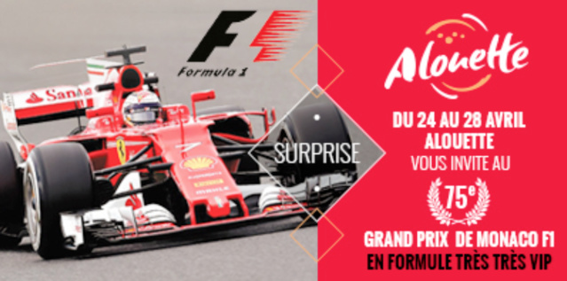 Un auditeur d'Alouette au Grand Prix de Monaco Un auditeur d'Alouette au Grand Prix de Monaco