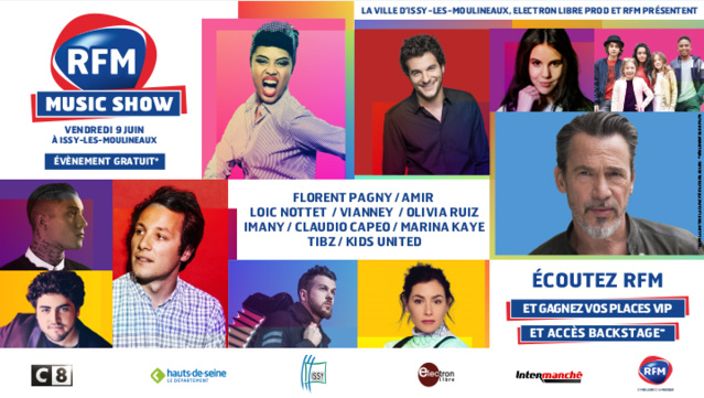 Le RFM Music Show à Issy-Les-Moulineaux le 9 juin Le RFM Music Show à Issy-Les-Moulineaux le 9 juin