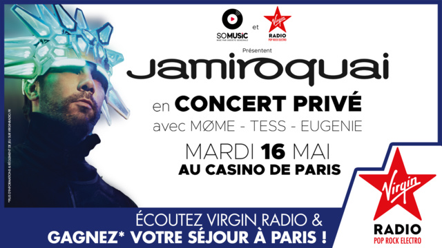Jamiroquai en concert privé avec Virgin Radio