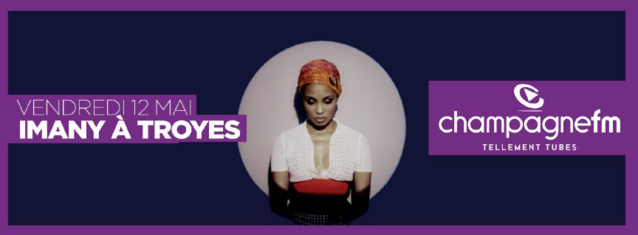 La chanteuse Imany à Troyes avec Champagne FM La chanteuse Imany à Troyes avec Champagne FM