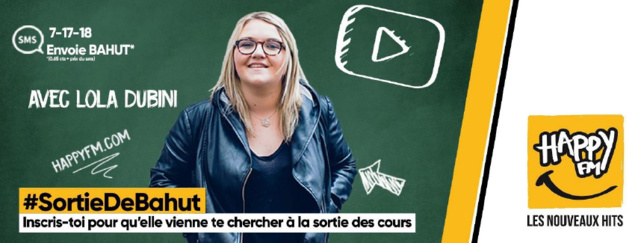 Happy FM : Lola Dubini à la" Sortie de Bahut" Happy FM : Lola Dubini à la" Sortie de Bahut"