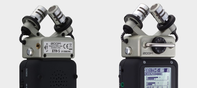 Fournie avec le H5, la capsule de microphone X/Y XYH-5 possède deux microphones électrostatiques unidirectionnels assortis et orientés à 90 degrés l’un par rapport à l’autre.