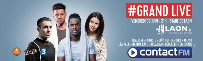 Contact FM organise un #GrandLive à Laon Contact FM organise un #GrandLive à Laon