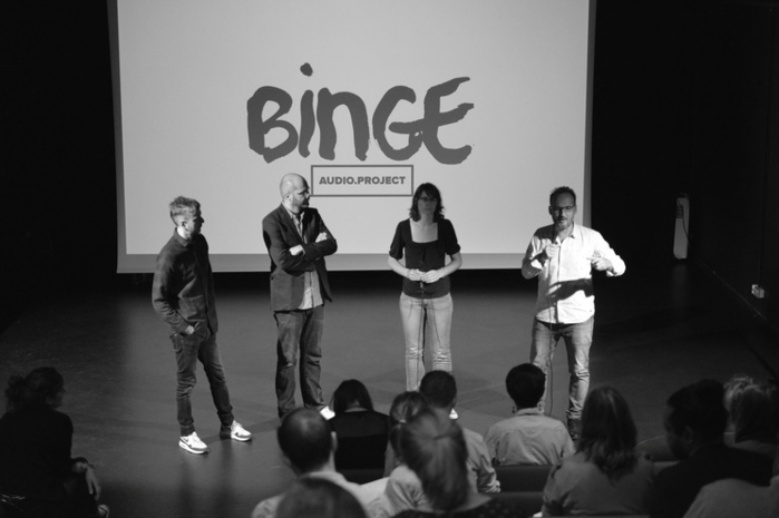 La rentrée de Binge Audio hier matin © Olivier Hoffschir - Upian La rentrée de Binge Audio hier matin © Olivier Hoffschir - Upian