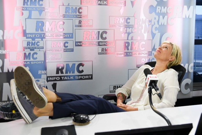 Une nouvelle pointure au micro de RMC. © Laurent Zabulon. Une nouvelle pointure au micro de RMC. © Laurent Zabulon.